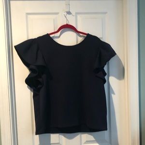 Nordstrom Halogen XL navy short sleeve top
